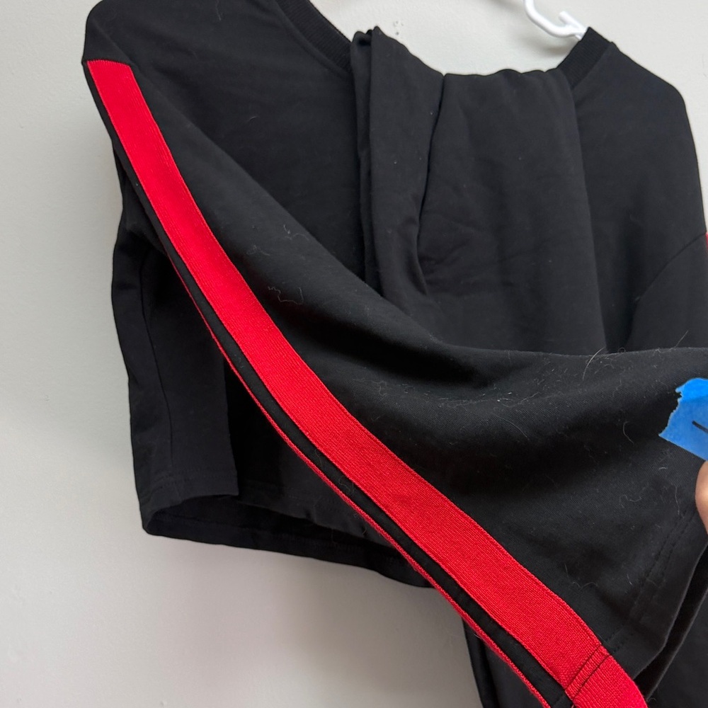Black Top with Red Stripe